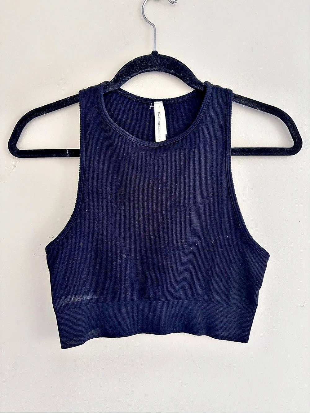 The Group by Babaton Ribbed Cropped Tank Top Size Medium Like New